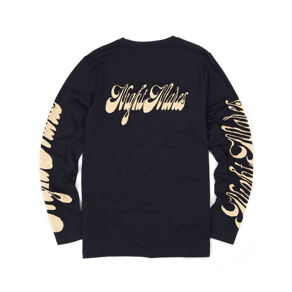 Soulland | Byrd L/S T-Shirt Navy - Concrete