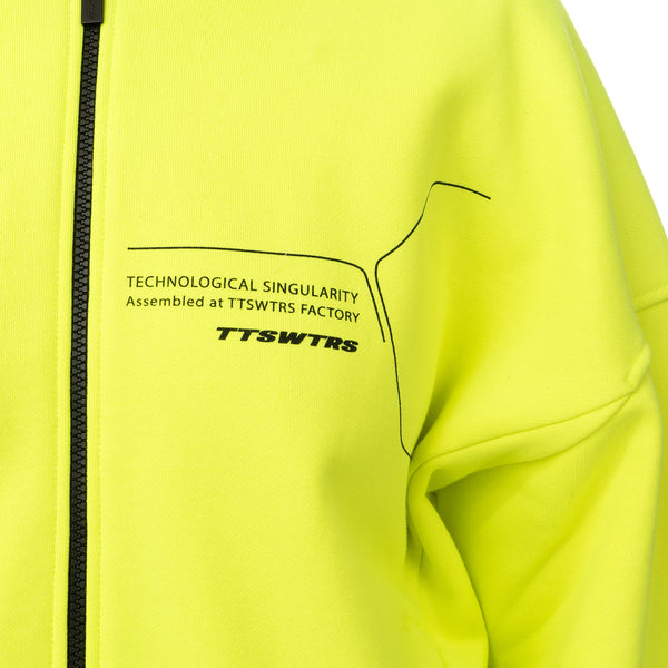 TTSWTRS | Zipper Hoodie Neon - Concrete