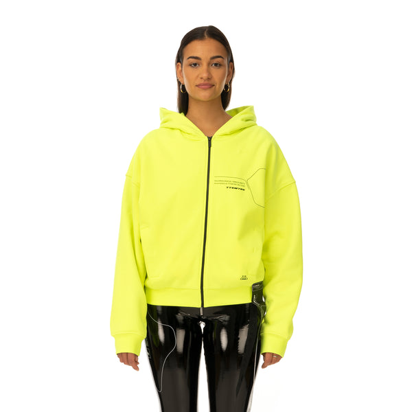 TTSWTRS | Zipper Hoodie Neon - Concrete