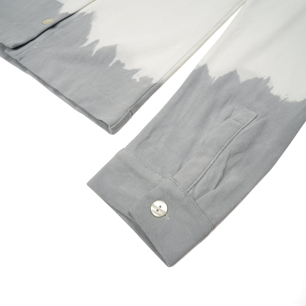 A-COLD-WALL* | Recut Polo Longsleeve Shirt White - Concrete