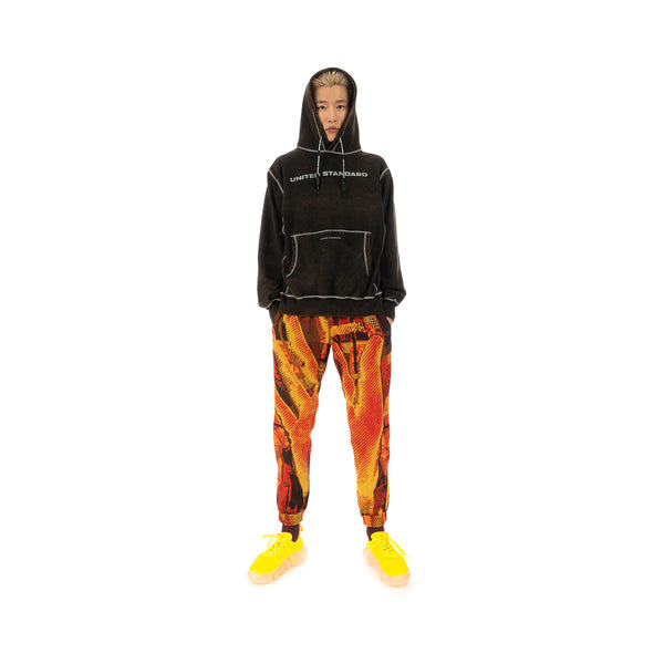 United Standard | Logo Acid Hoodie Black - Concrete