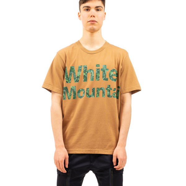 White Mountaineering | Tie-Dye Logo Printed T-Shirt Beige - Concrete