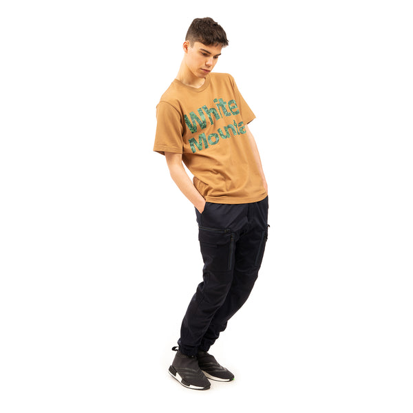 White Mountaineering | Tie-Dye Logo Printed T-Shirt Beige - Concrete