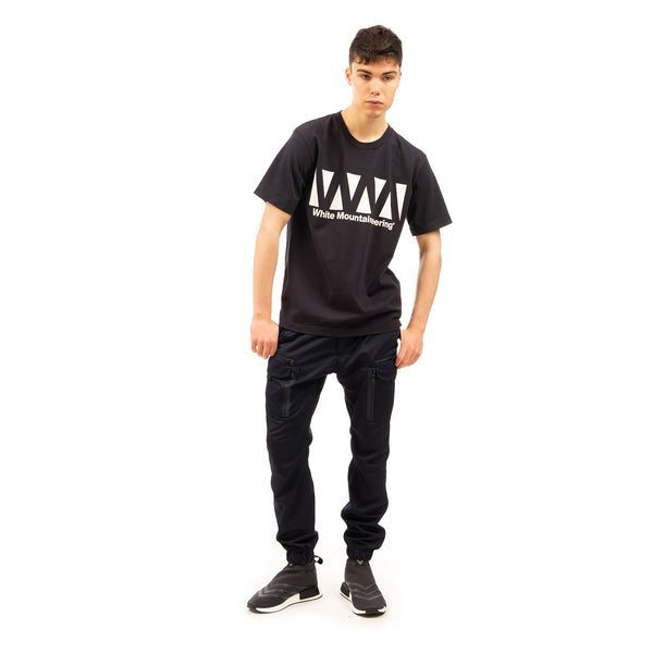 White Mountaineering | WM Logo Printed T-Shirt Navy - Concrete