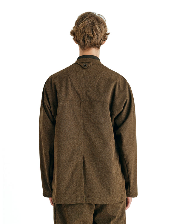 White Mountaineering | Panama Jersey Jacket Brown - Concrete