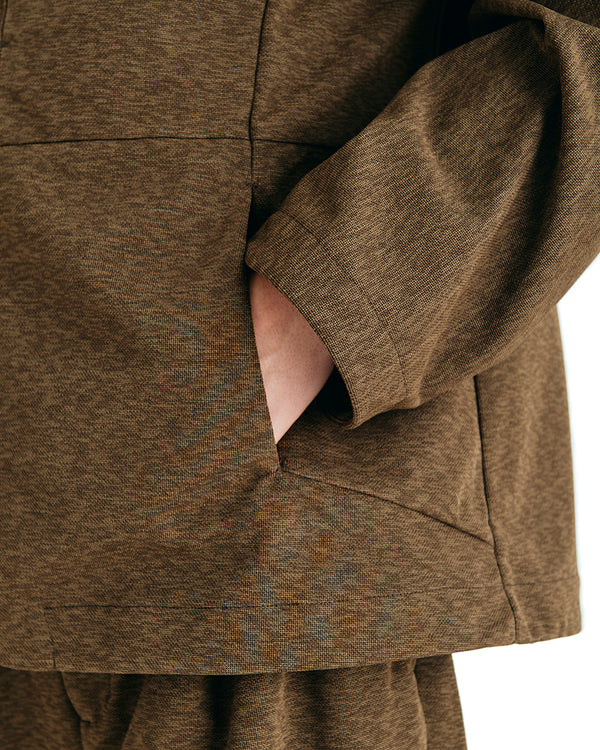 White Mountaineering | Panama Jersey Jacket Brown - Concrete