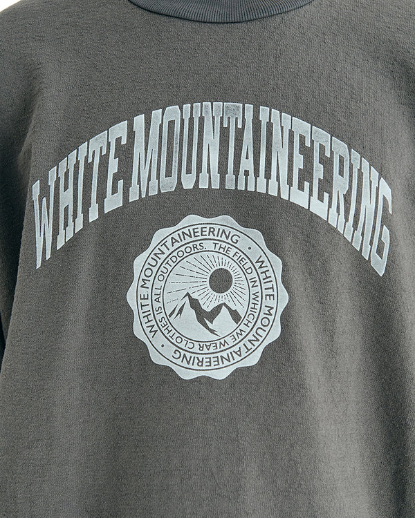 White Mountaineering | College Flocky Pullover Charcoal - Concrete
