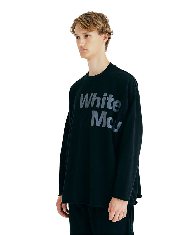 White Mountaineering | Leather-Like Pullover Black - Concrete