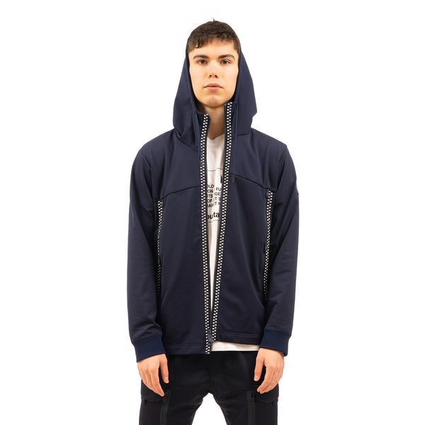 White Mountaineering | Zip Pocket Hoodie Navy - Concrete