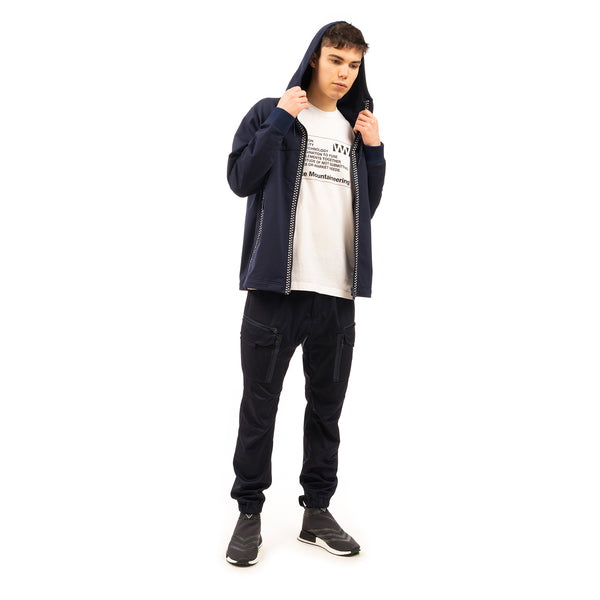 White Mountaineering | Zip Pocket Hoodie Navy - Concrete