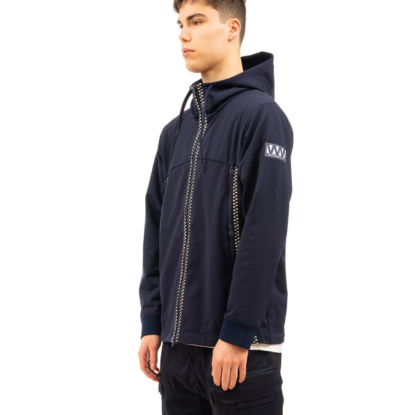 White Mountaineering | Zip Pocket Hoodie Navy - Concrete