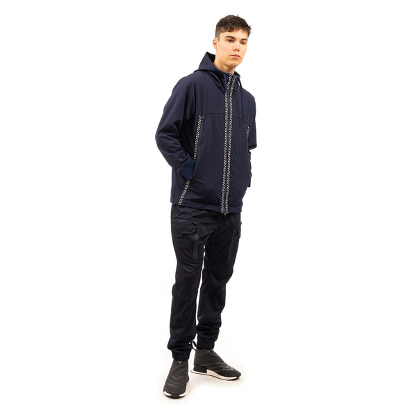White Mountaineering | Zip Pocket Hoodie Navy - Concrete