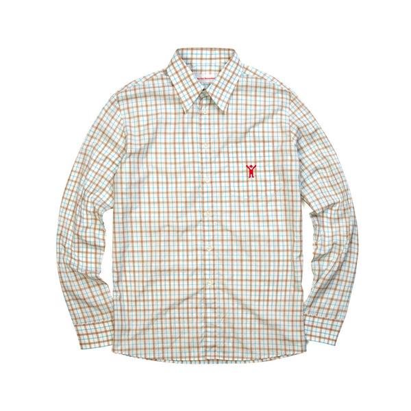Walter Van Beirendonck | Basic-Sharp-LS-Shirt Turquoise - Concrete