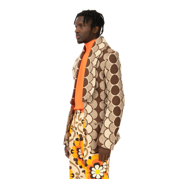 Walter Van Beirendonck | Revolution Jacket CC10 Brown Circles - Concrete
