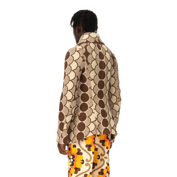Walter Van Beirendonck | Revolution Jacket CC10 Brown Circles - Concrete