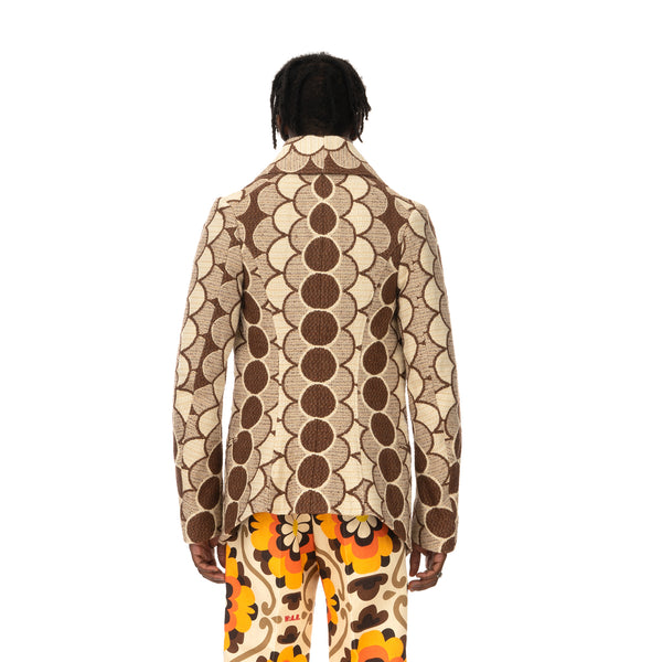 Walter Van Beirendonck | Revolution Jacket CC10 Brown Circles - Concrete