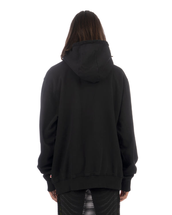 Walter Van Beirendonck | Oversized Rainbow Hoody Black - Concrete