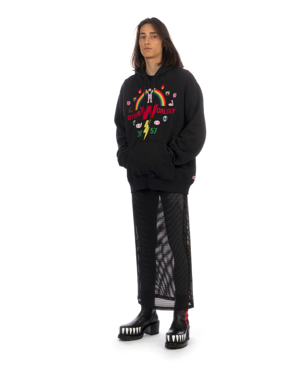 Walter Van Beirendonck | Net Maxi Top Black - Concrete