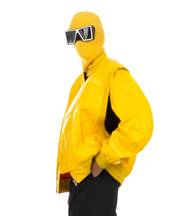 Walter Van Beirendonck | Knitted Balaclava Yellow - Concrete