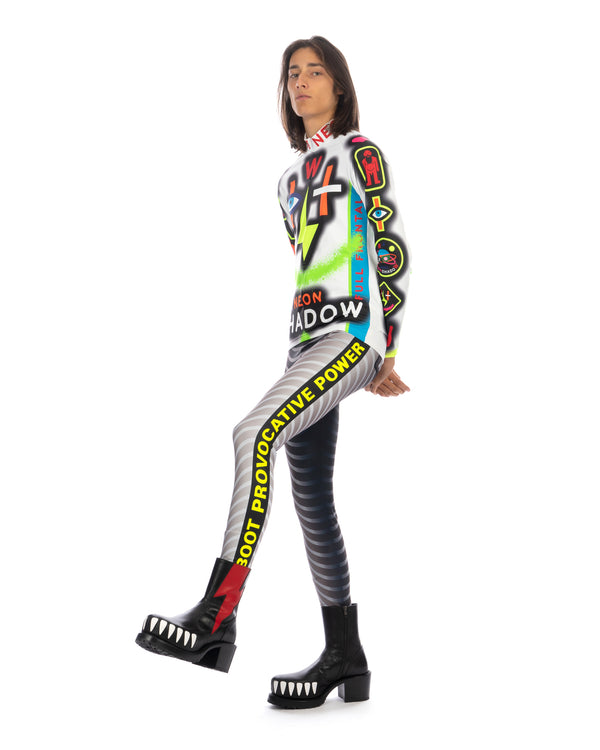 Walter Van Beirendonck | Alien Bike Leggings Grey - Concrete