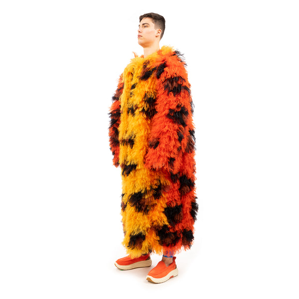 Walter Van Beirendonck | Fur Coat Leopard - Concrete