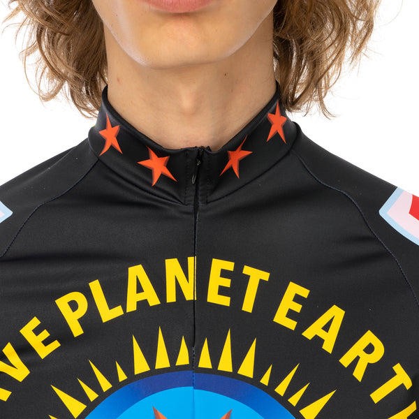 Walter Van Beirendonck | Save Planet EarthBike Top Black - Green Daisy - Concrete