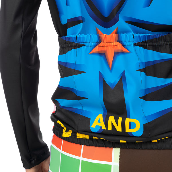 Walter Van Beirendonck | Save Planet EarthBike Top Black - Green Daisy - Concrete