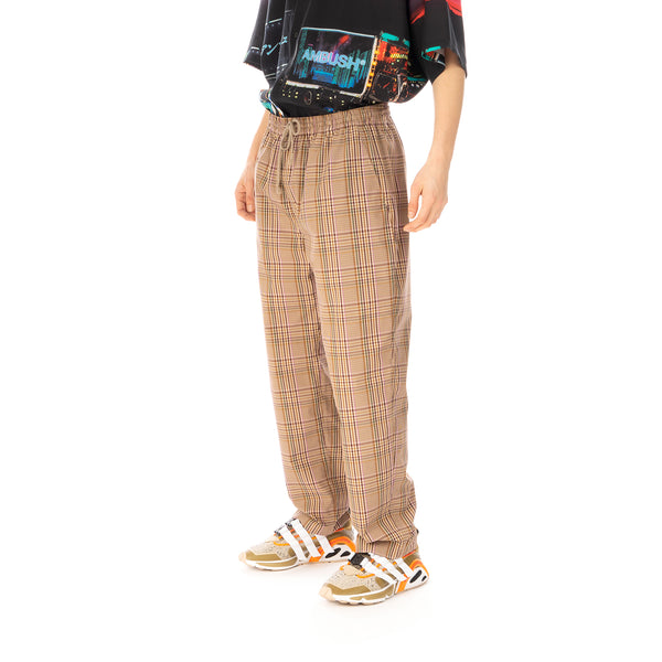 White Mountaineering | Multi Check Pajama Pants Beige - Concrete