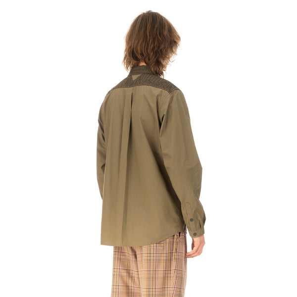 White Mountaineering | Vest Shirt Khaki - Concrete