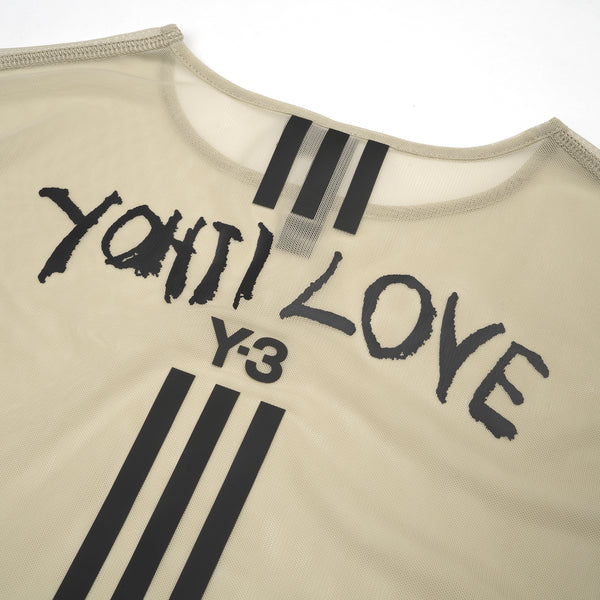 adidas Y-3 | W Yohji Love Mesh L/S T-Shirt Salty Champagne - DY7148 - Concrete