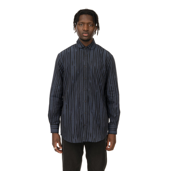 YOOST | Bowie Shirt Navy Stripe - Concrete