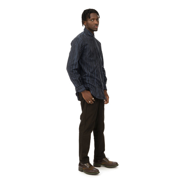 YOOST | Bowie Shirt Navy Stripe - Concrete