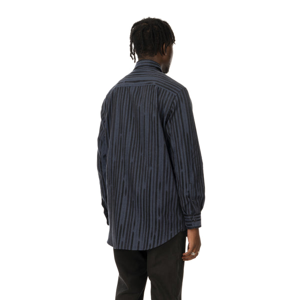 YOOST | Bowie Shirt Navy Stripe - Concrete