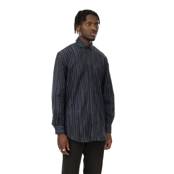 YOOST | Bowie Shirt Navy Stripe - Concrete