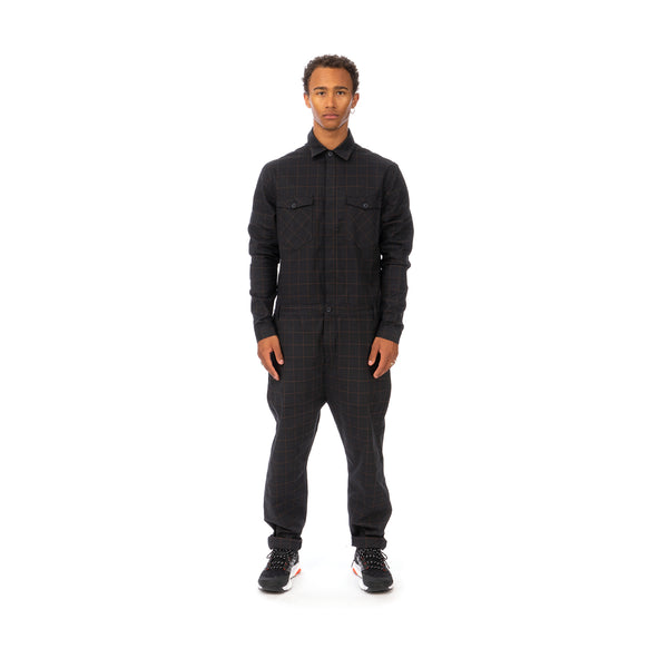YOOST | Boiler Suit Grey Check - Concrete