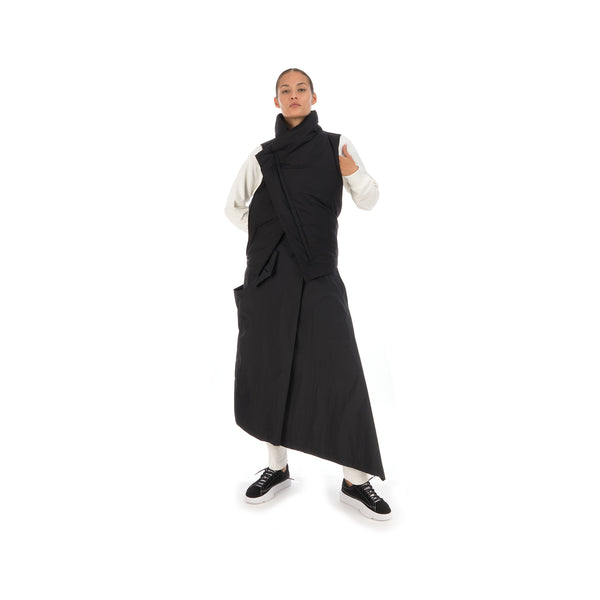 adidas Y-3 | W Asymetric Shell Track Skirt Black - FJ0286 - Concrete