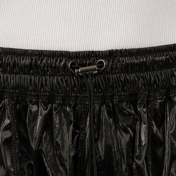 asparagus_ | Inside Out Foil Shorts Black - Concrete
