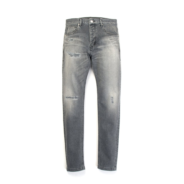 Bedwin & The Heartbreakers | 'Geoffrey' Skinny Fit Stretch Denim FD Black - Concrete