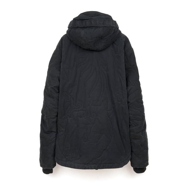 maharishi | Hooded Poncho Jacket Black - Concrete