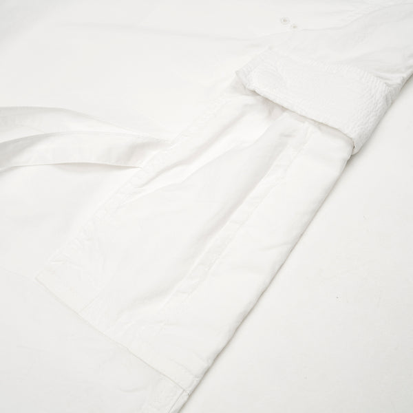 maharishi | Loose Cropped Cargo Track Pants White - Concrete