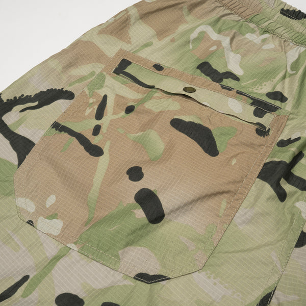 maharishi | Reversible Camo Tech Track Pants Charcoal Coated - Concrete