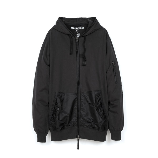 maharishi | Miltype Flight Hooded Sweat - Concrete