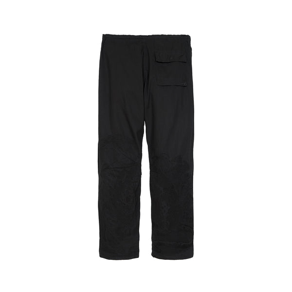 maharishi | Original Snopants Loose Fit Leopard Palm Embroidery Black - Concrete