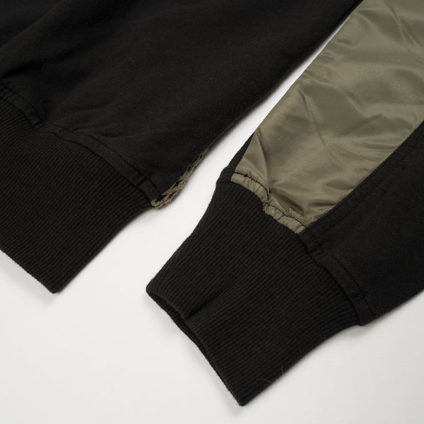 maharishi | Cargo Net Hooded Sweat Black/Maha Olive - Concrete