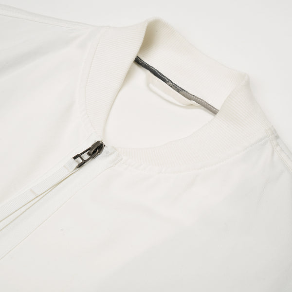 maharishi | Short Flight Jacket White - Concrete