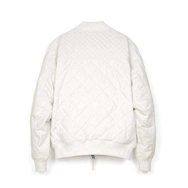 maharishi | Summer Quilt Aviator Jacket White - Concrete