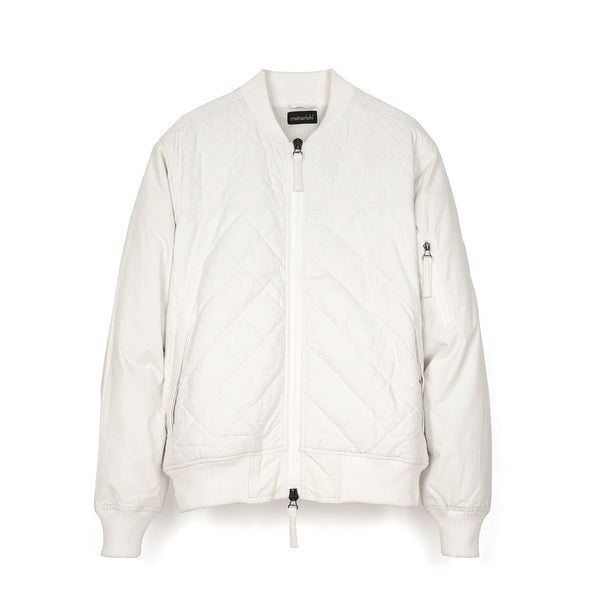 maharishi | Summer Quilt Aviator Jacket White - Concrete