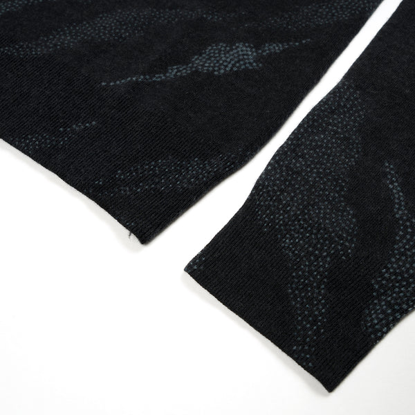 maharishi | Pointillist Bonsai Knit Crew Black - Concrete