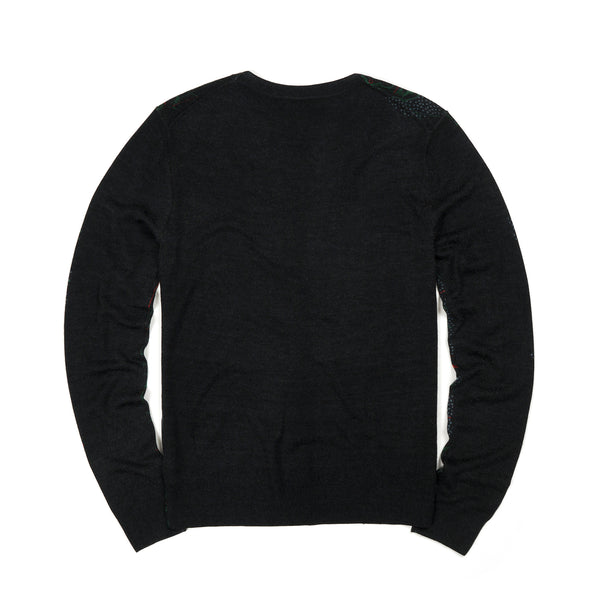 maharishi | MAH.SAT. Knit Crew Black - Concrete
