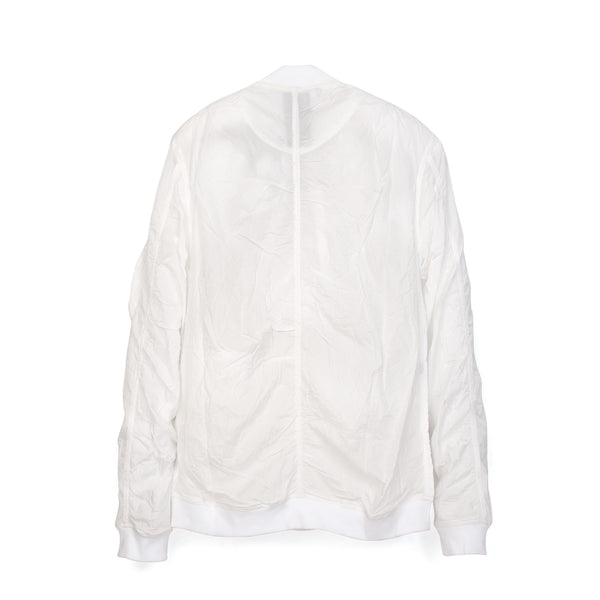maharishi | Crushed Flight Jacket White - Concrete